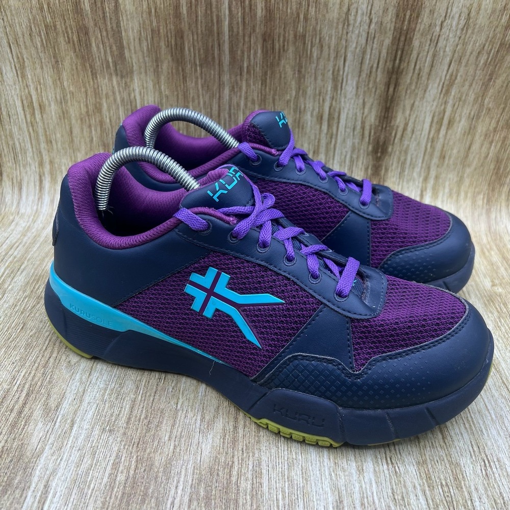 Kuru Quantum 2 Sneakers Women's 11 Wide Purple Navy Teal Mesh Athletic Shoes